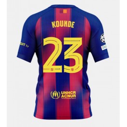 Barcelona Jules Kounde #23 Thuis tenue 2025-26 Korte Mouw
